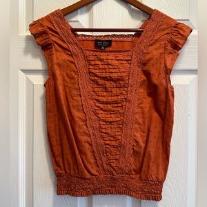 Lucky Brand Flutter Sleeve Top
